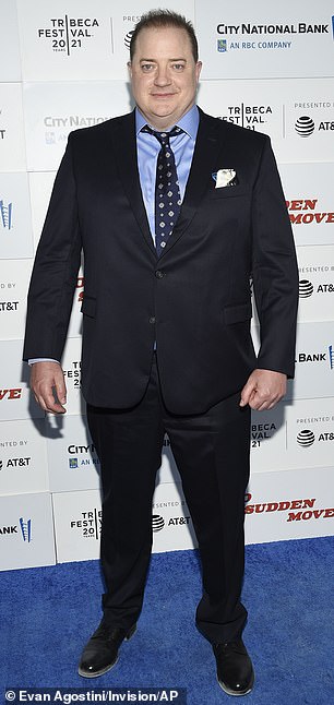 Brendan Fraser im Jahr 2021, kurz vor seiner Rolle im Film „The Whale“