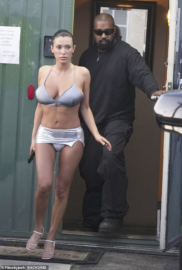 Just yesterday, Ye's wife stunned onlookers as she stepped out in Los Angeles wearing a racy look inspired by his ex-wife Kim Kardashian