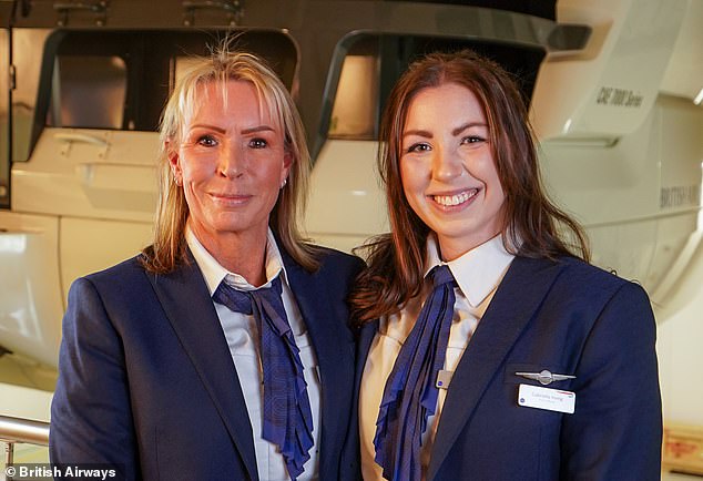 Teresa Irving (links) und ihre Tochter Gabriella (rechts) sind beide Piloten der British Airways