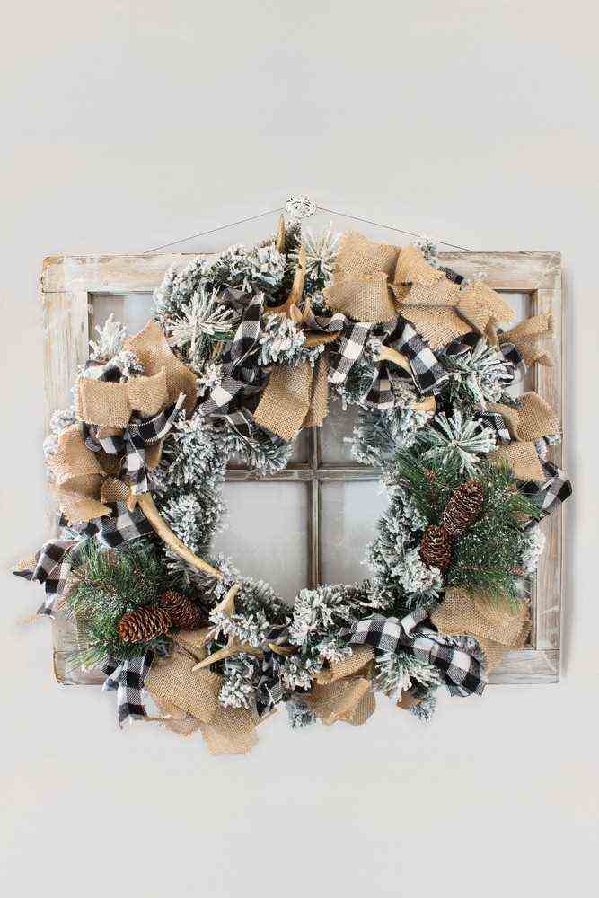 Diy Shabby Chic Christmas Wreath 