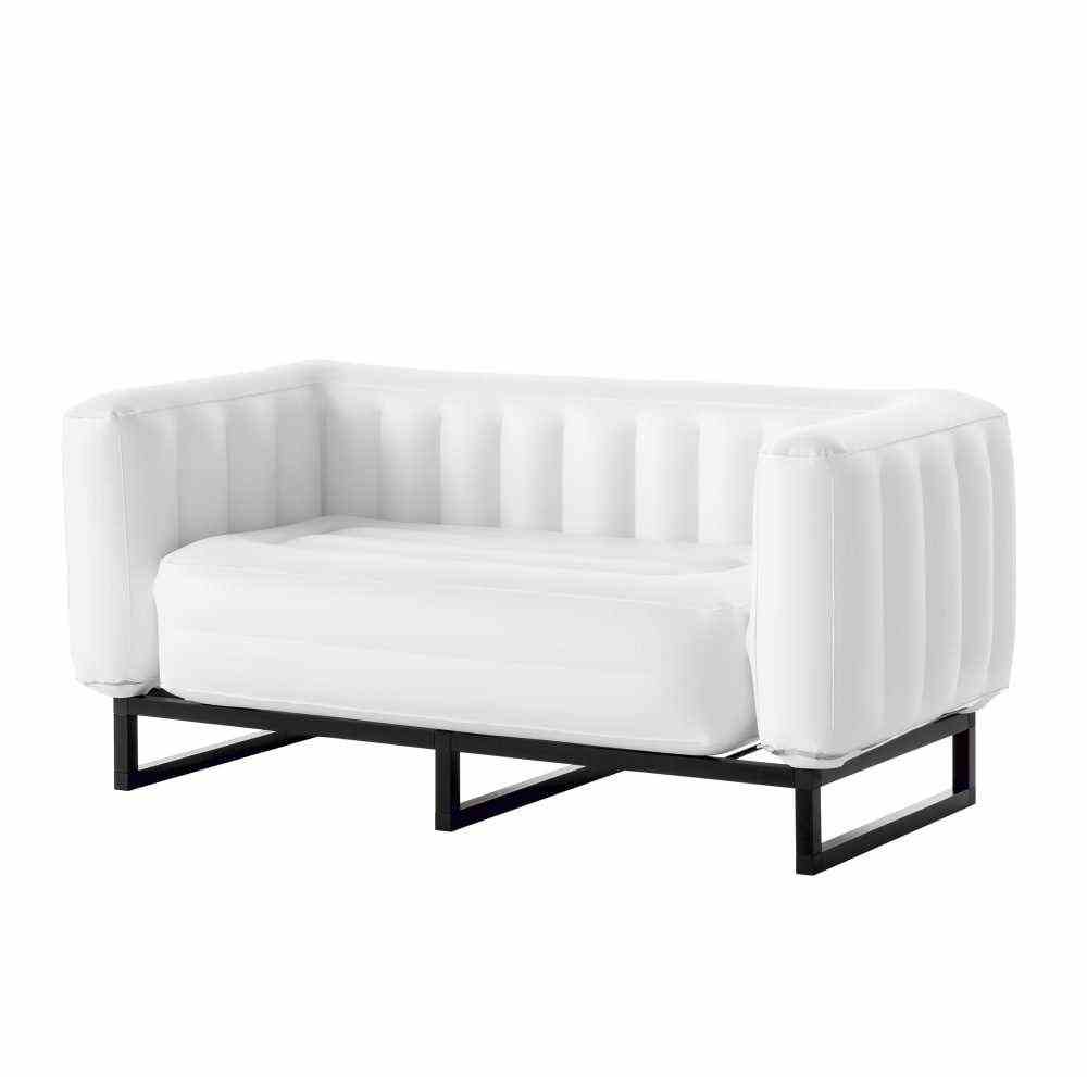 White 2 Seater Sofa 