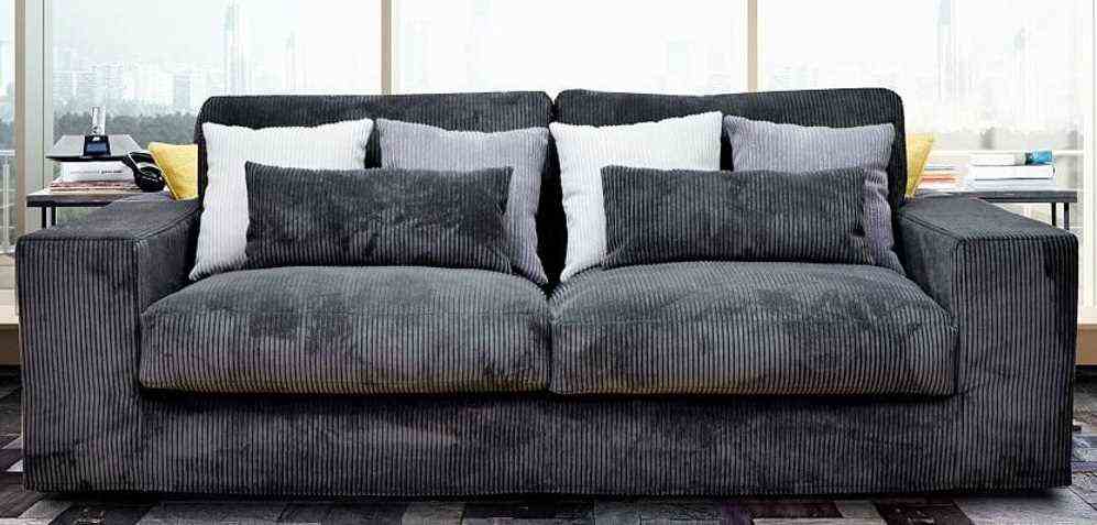 Large Cocooning Sofa In Cotele Velvet