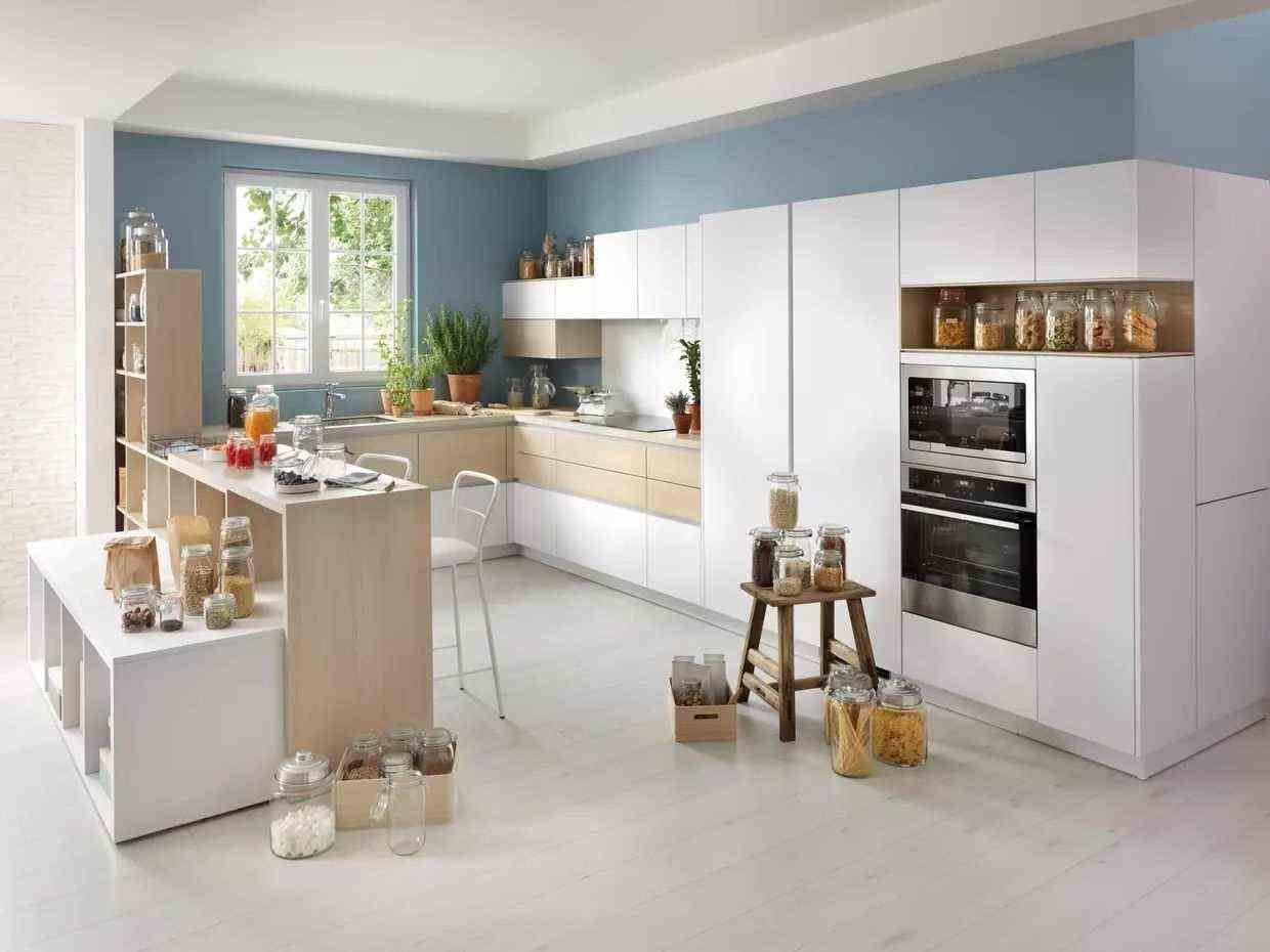 White And Blue Kitchen -