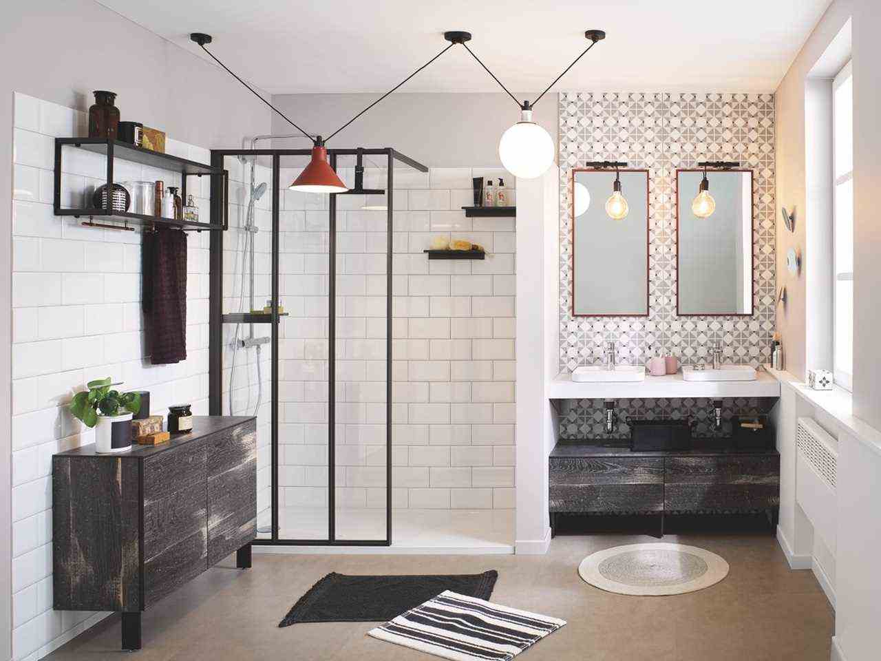 Trendy Industrial Bathroom -