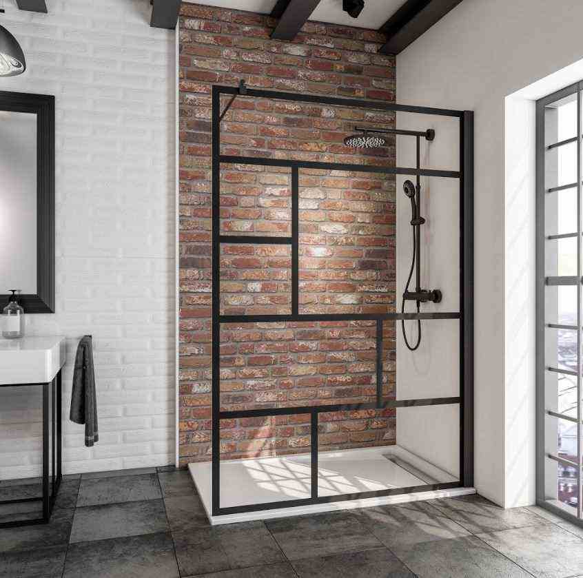 Contemporary industrial bathroom 