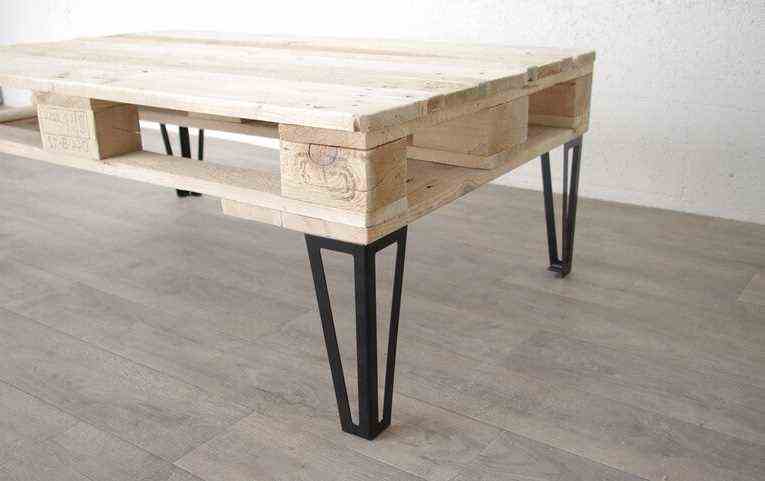 Raw Wood Coffee Table On Openwork Base 
