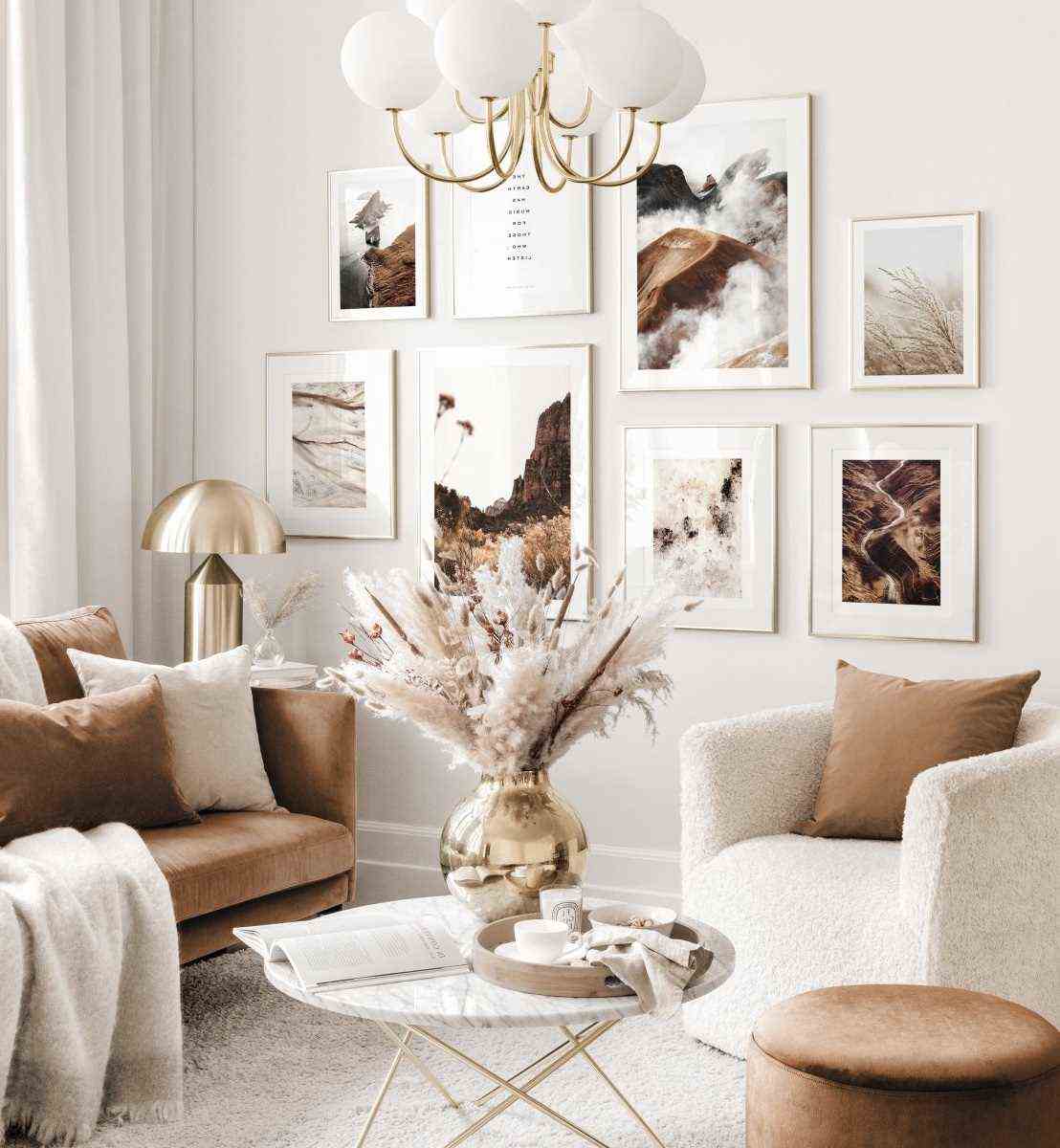 A Cozy White And Beige Living Room