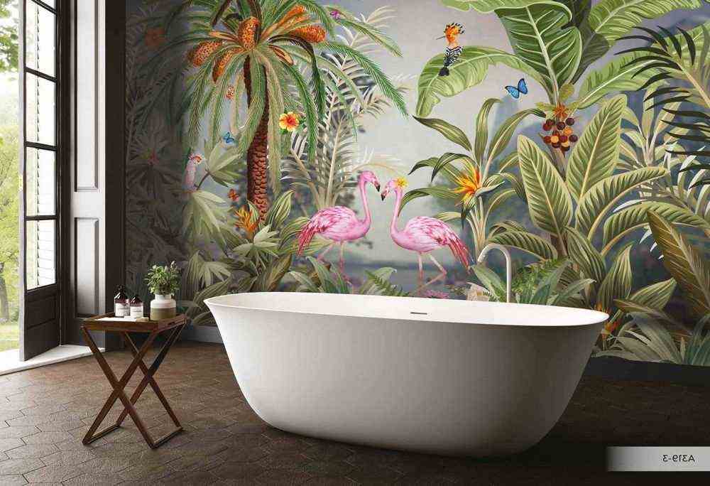 Flamingo & Jungle Amazon Wallpaper 