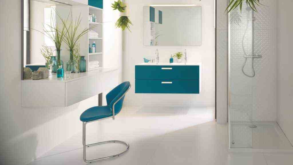 Modern Blue Bathroom Furniture Arcos 