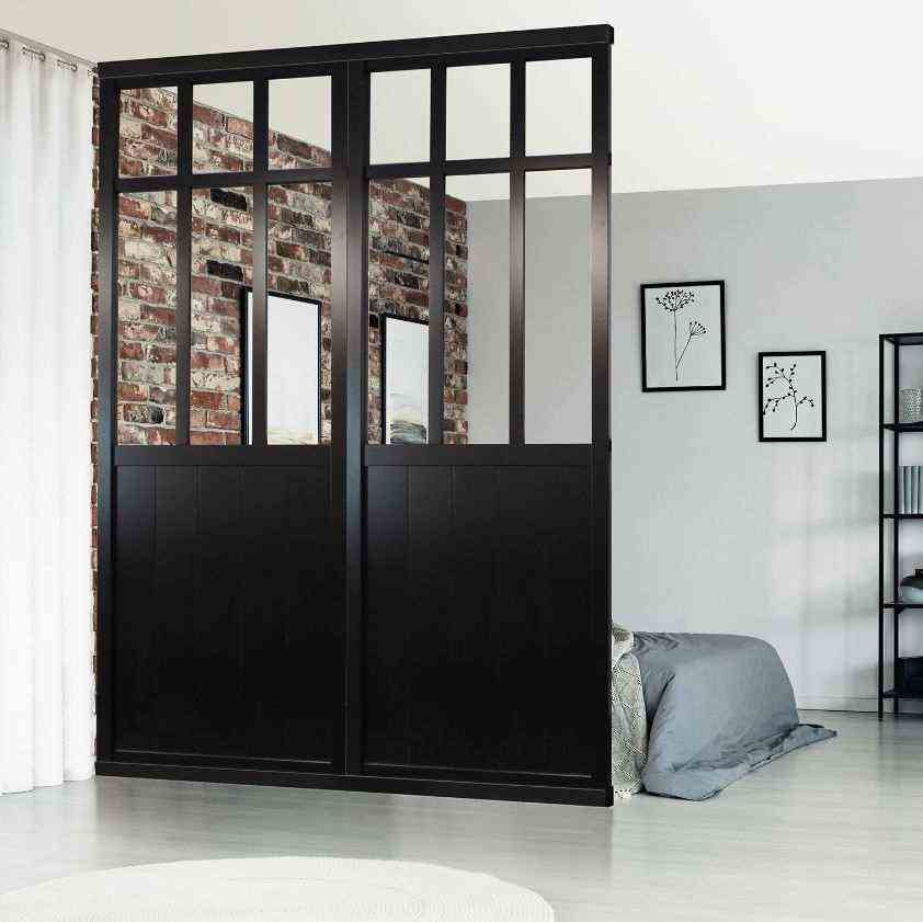 Mdf Glass Separation Partition Metal Indus Finish