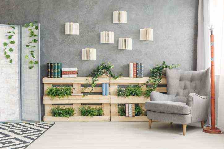 Indoor Planter And Library