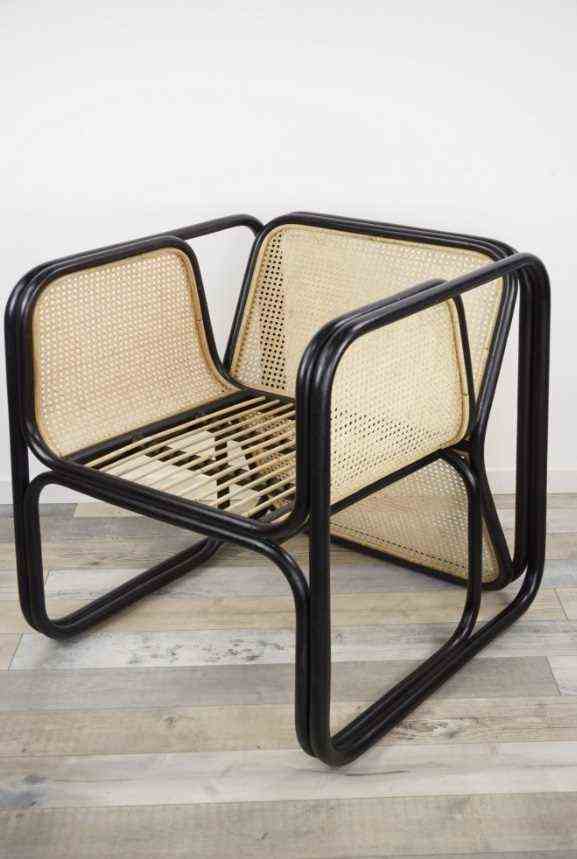 Vintage Rattan And Canning Armchair 
