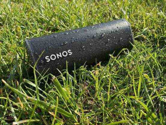 Roam by Sonos is a small all-terrain speaker.