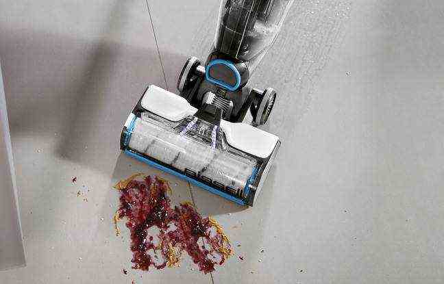 The CrossWave Cordless Max eliminates the need for a mop.