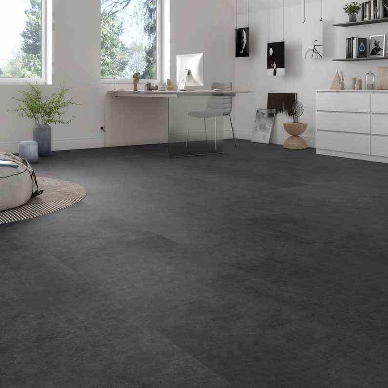 Charcoal Gray Floor For A Felt Interior - 