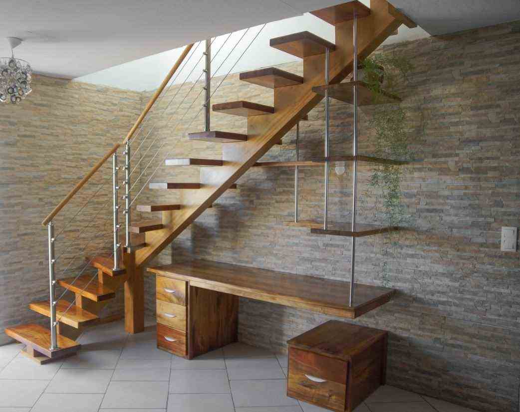 A Custom Staircase With Intergre Office 