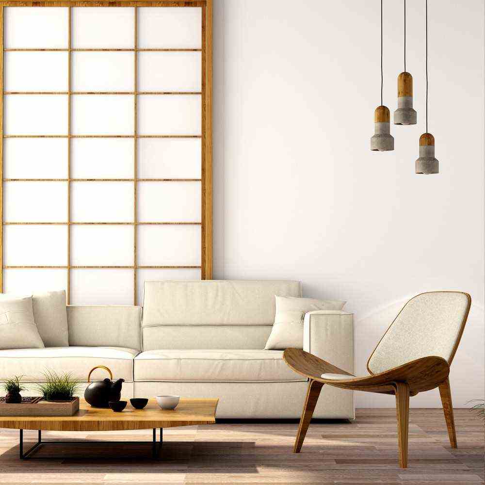   A Zen Ecru And Wood Interior