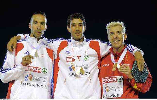 Bob Tahri (left), bronze medalist at the 2000 European Championships over 3000m steeplechase.  He will be 15th on the list worn by Jean Rottner, in Moselle.