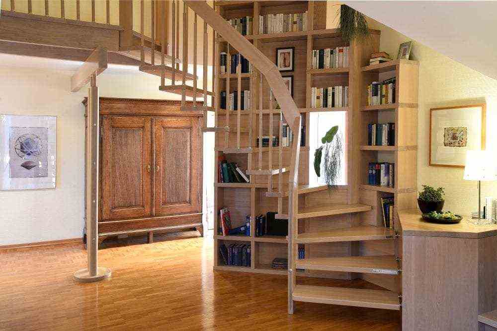 Staircase With Library 