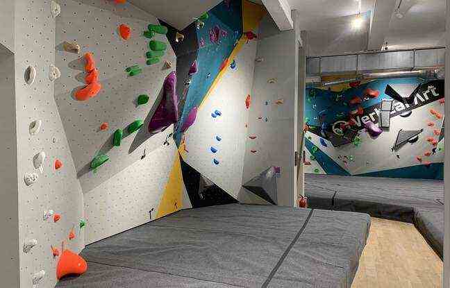 The Vertical'Art climbing hall in Chevaleret (Paris), on June 9, 2021.