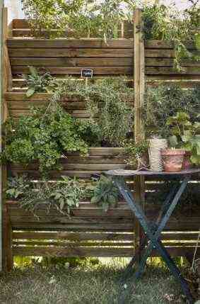 Palisades That Allow To Make A Vertical Vegetable Garden