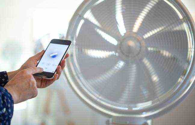 The fan can be controlled and programmed remotely.
