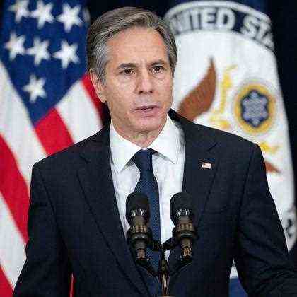 US Secretary of State Blinken at a press conference in Washington.  |  AFP