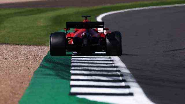 Formula 1: Charles Leclerc in the Ferrari at Silverstone 2021