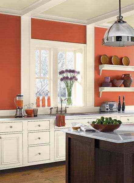 The Chic Country Kitchen In Orange 