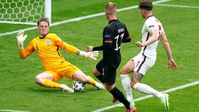 England v Germany - UEFA EURO, EM, European Championship, Soccer 2020 - Round of 16 - Wembley Stadium England goalkeeper