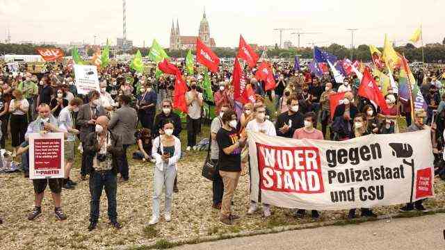 Demonstration on the Theresienwiese, 2021