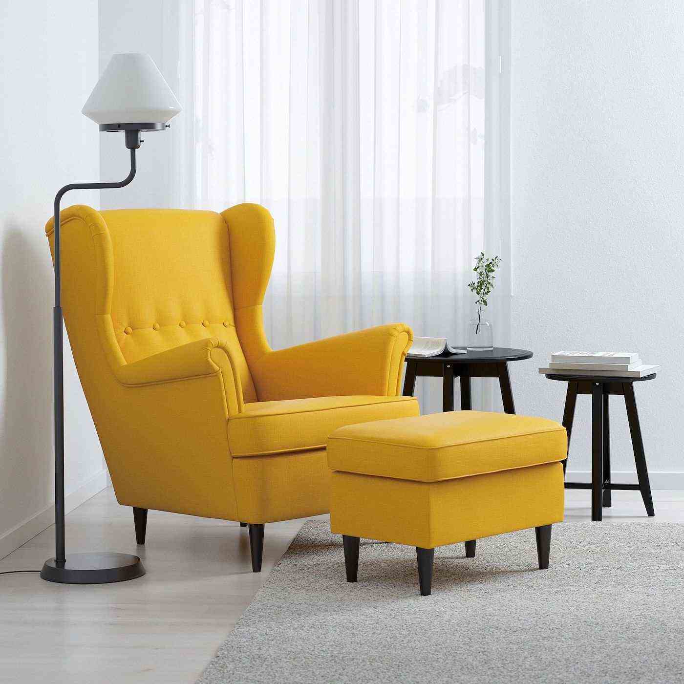   Yellow Wing Chair -