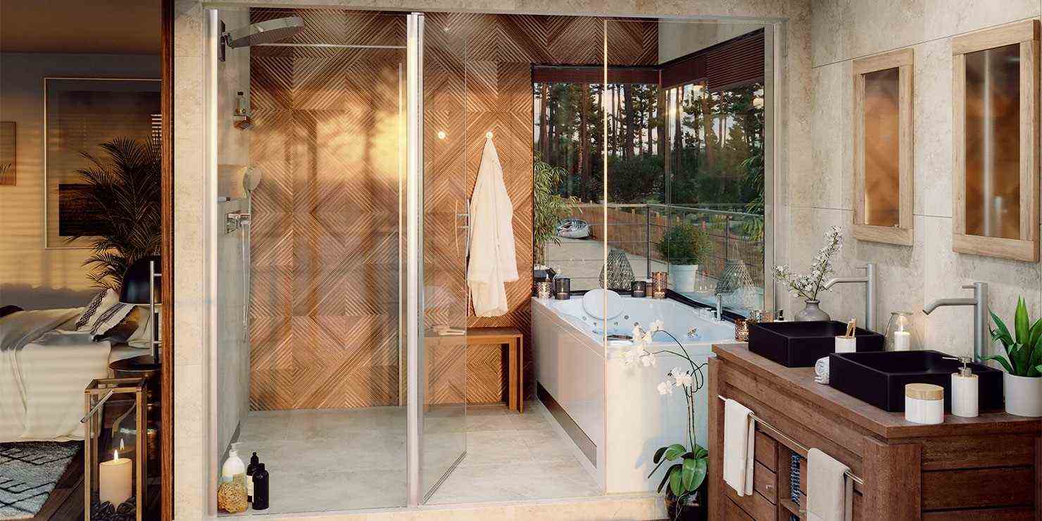 An Exotic Hotel-Style Bathroom -