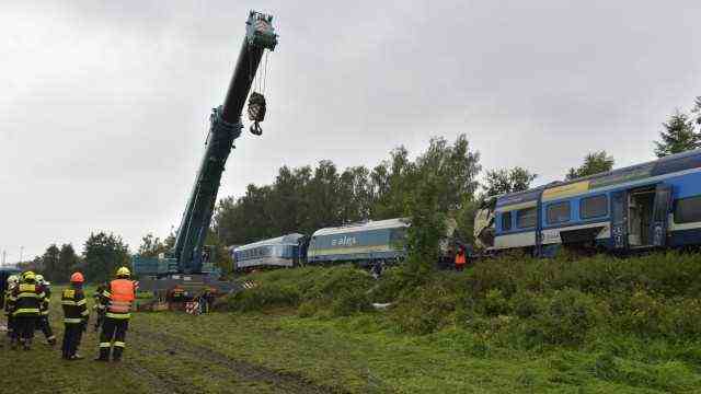 After the train accident in the Czech Republic
