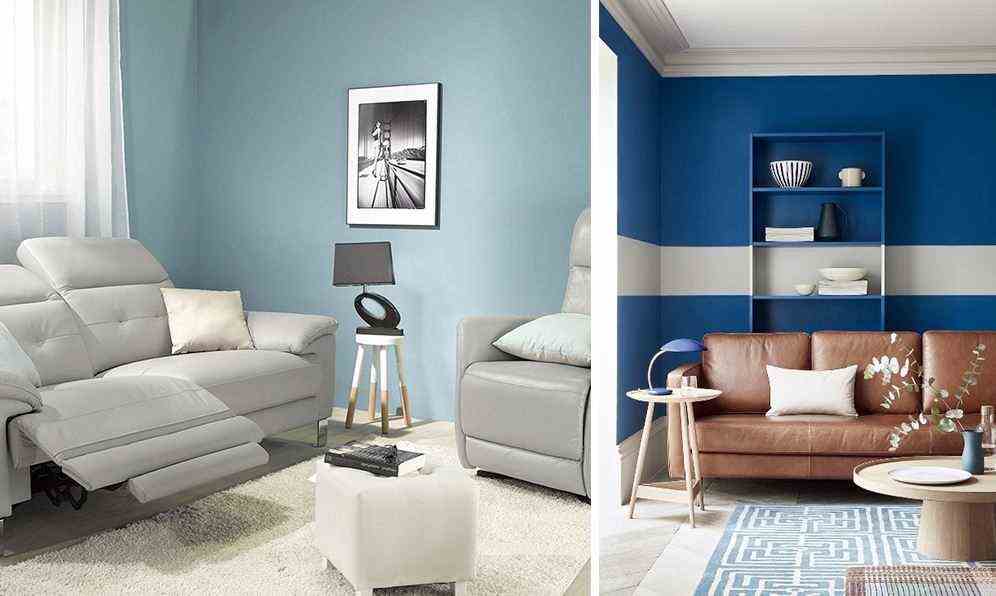 Blue Wall Living Room
