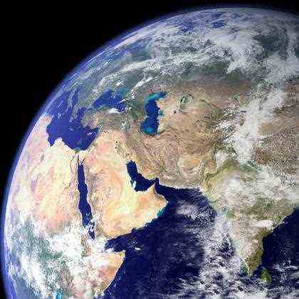 A NASA image shows the Earth's eastern hemisphere.  |  dpa