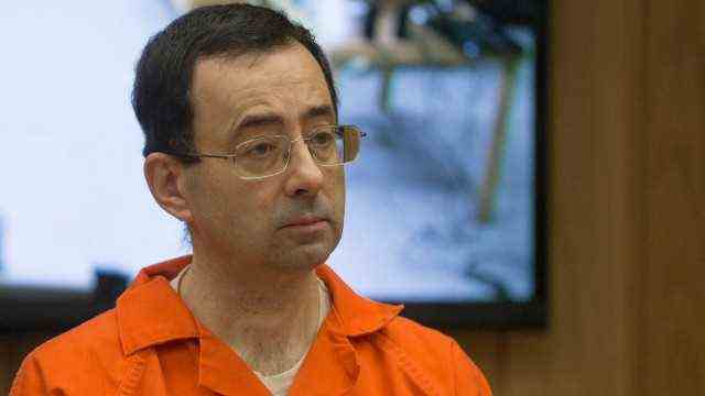 Gymnastics Abuse: Larry Nassar at the 2018 verdict when a court sentenced him to 40 to 175 years in prison for sexual abuse.