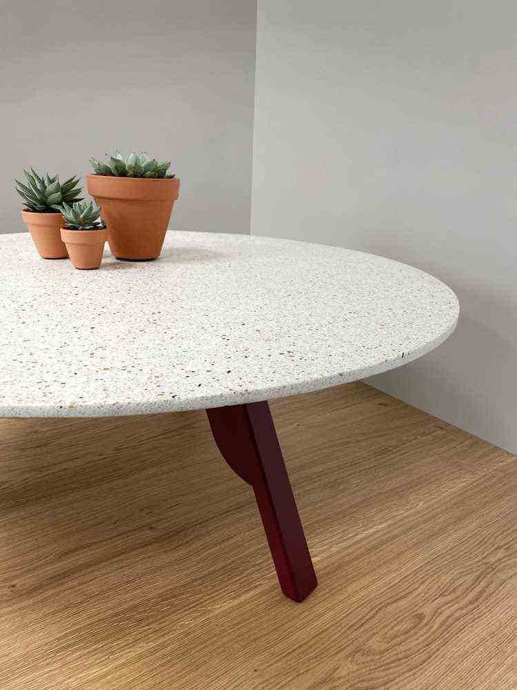 A Custom Terrazzo Coffee Table 