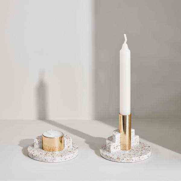 Terrazzo candlesticks