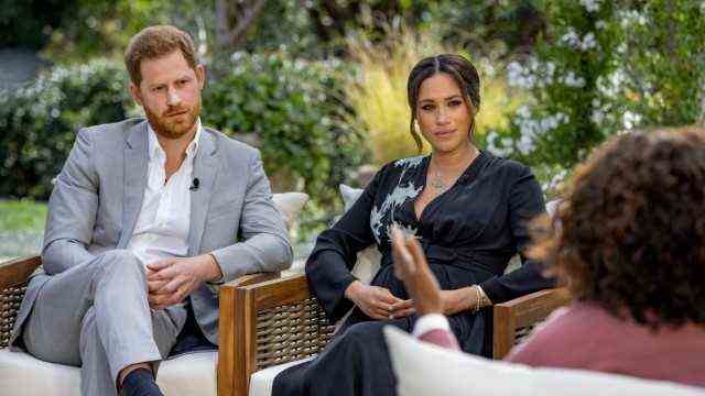 FILE PHOTO: Meghan and Harry give interview to Oprah Winfrey