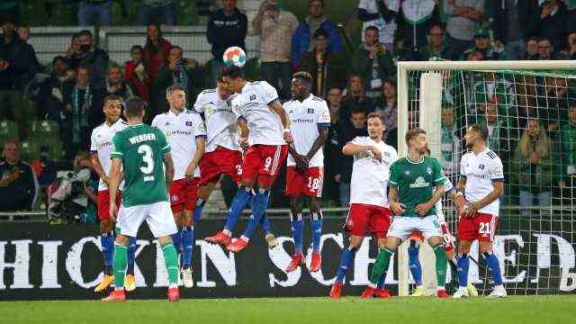 18.09.2021, Soccer 2nd Bundesliga 2021/2022, 7th matchday, SV Werder Bremen - Hamburger SV, in the Weserstadion Bremen.  the