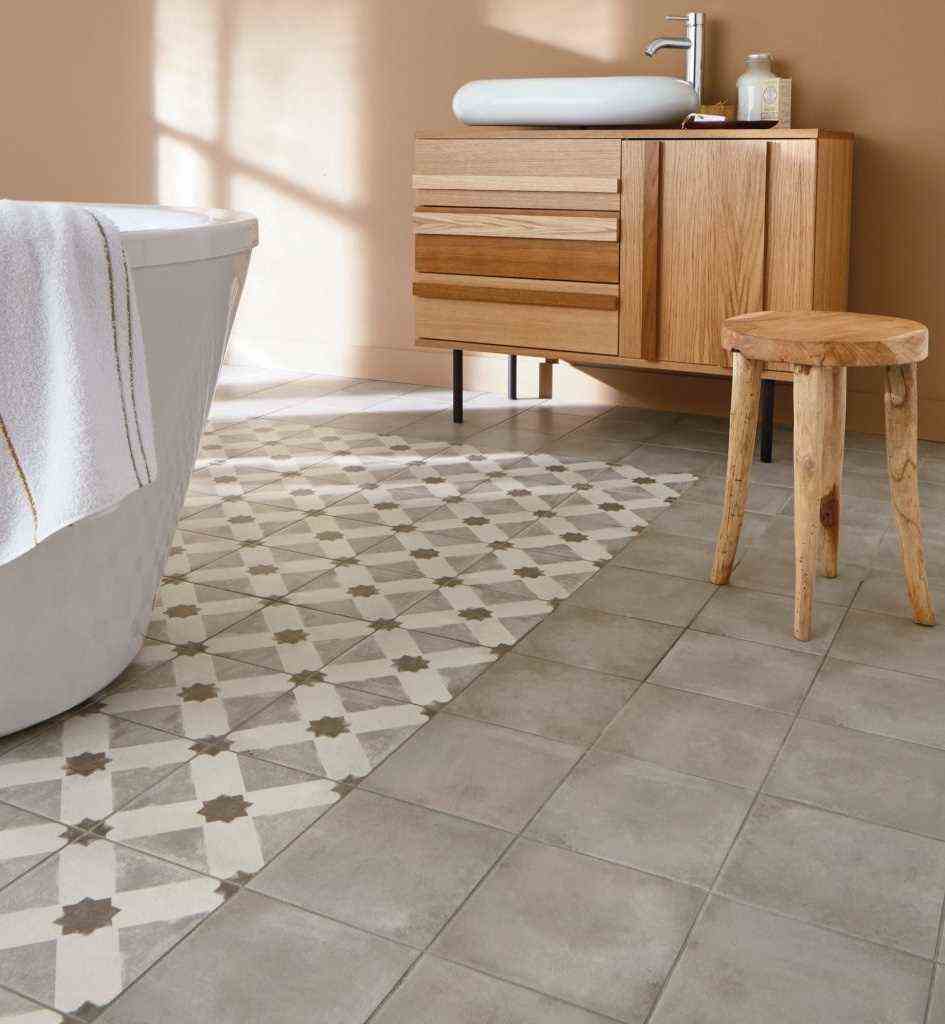Plain Cement Tile And Pattern 