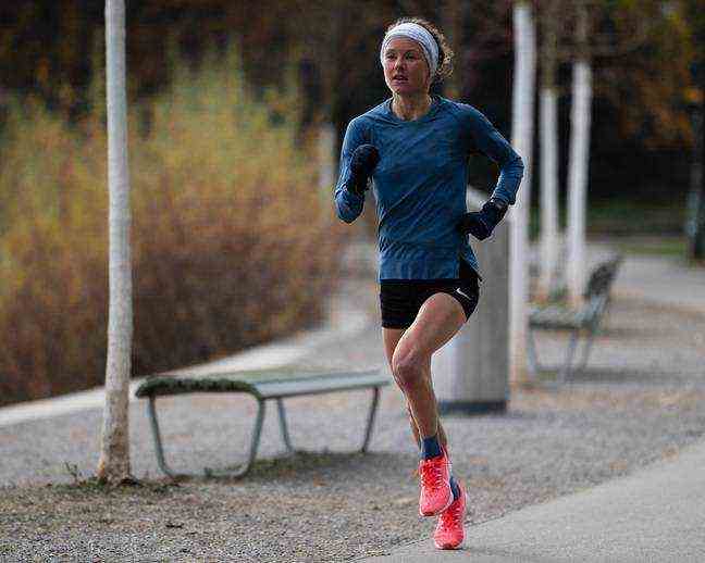 Nienke Brinkman has started to cover a hundred kilometers each week from the start of confinement last year.