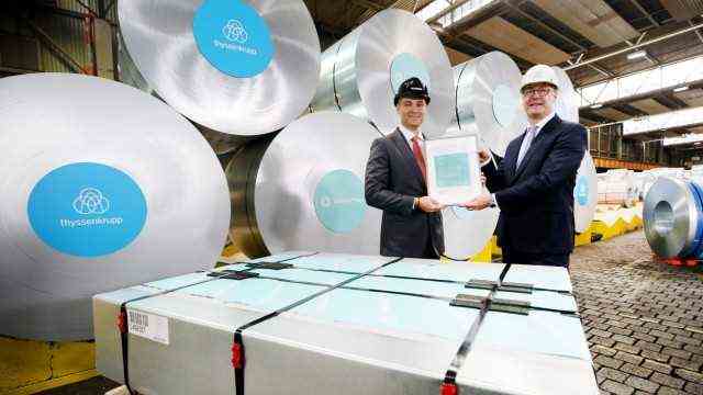 Thyssenkrupp presents CO2-reduced steel