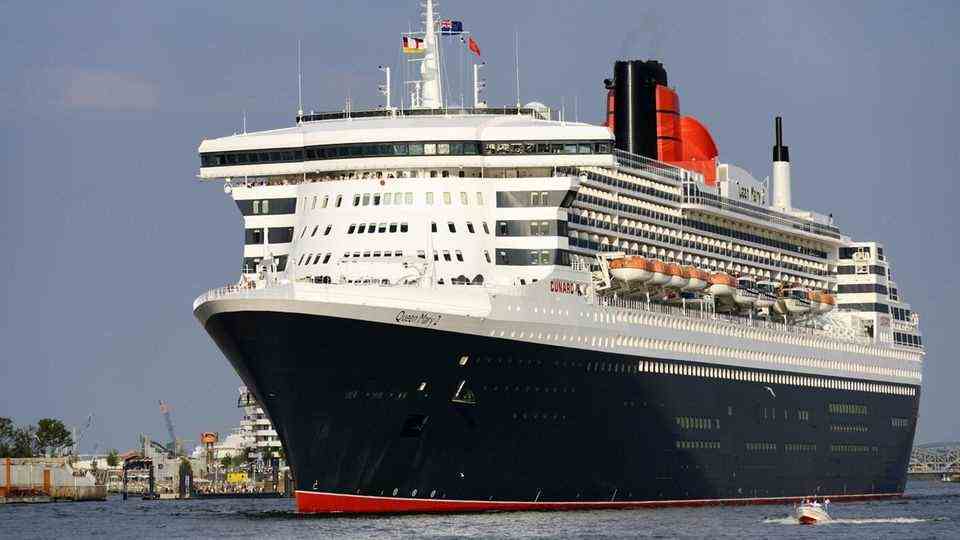 Die "Queen Mary 2", das Flaggschiff der britischen Cunard-Reederei