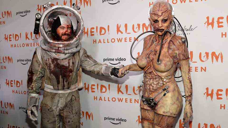 Tom Kaulitz and Heidi Klum celebrate Halloween