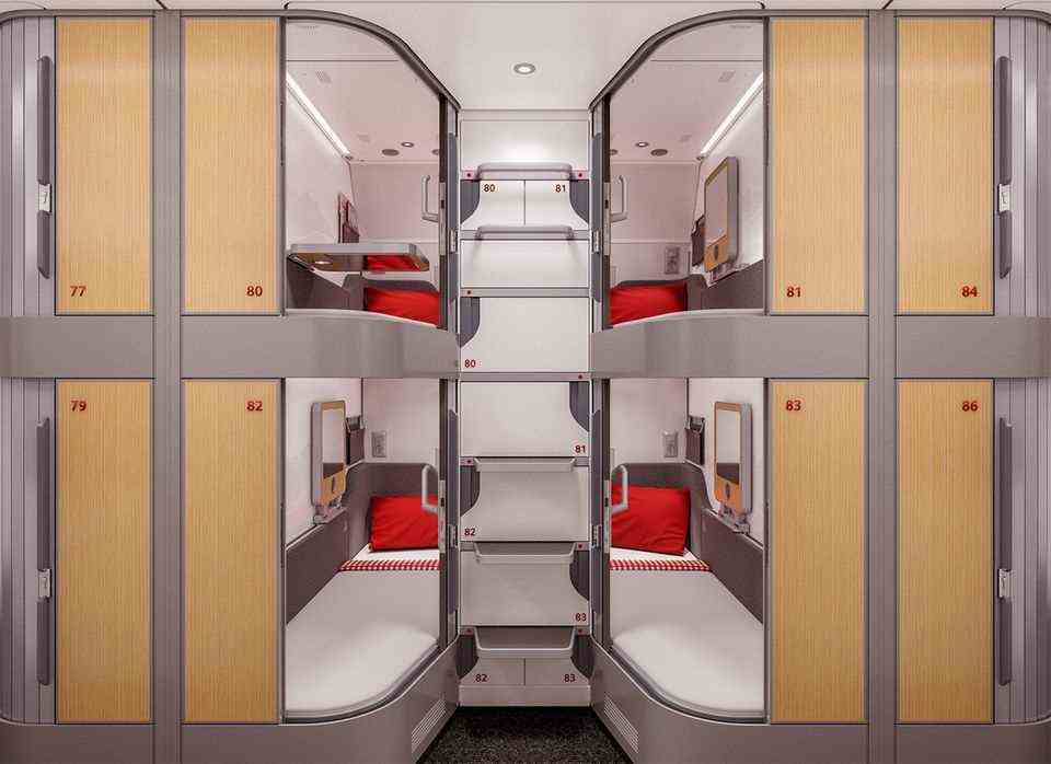 In use from the end of 2022: the "Mini suites" in the nightjet couchette
