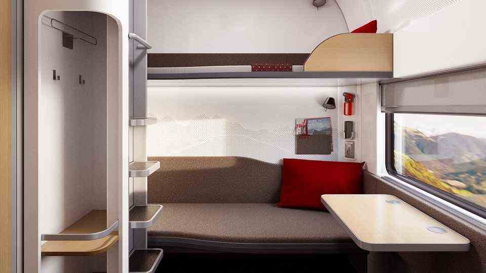 More privacy with cloakroom, shower and toilet: the sleeping car of the latest generation of the nightjet