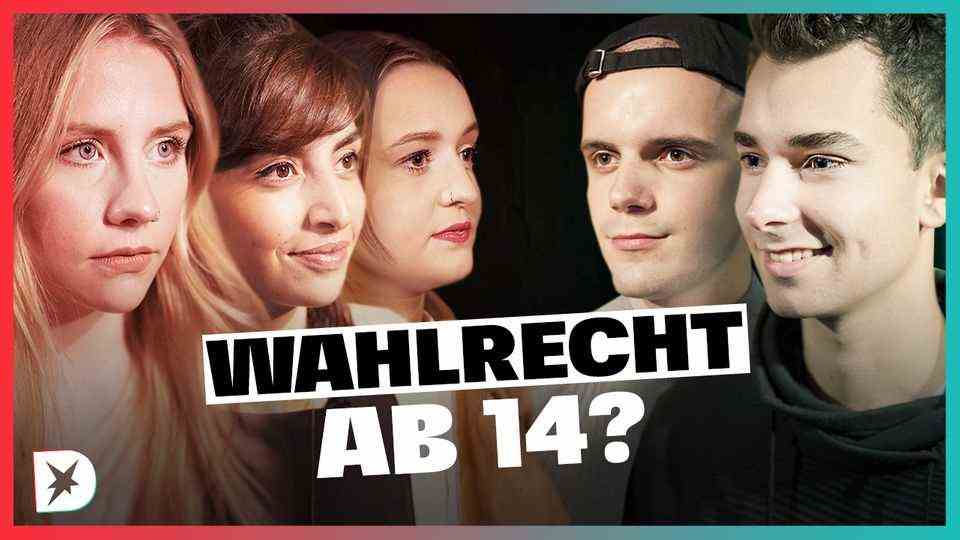 Right to vote from 14 years of age?  Politicians argue about Merkel's legacy, the climate crisis, social justice in the DISKUTHEK