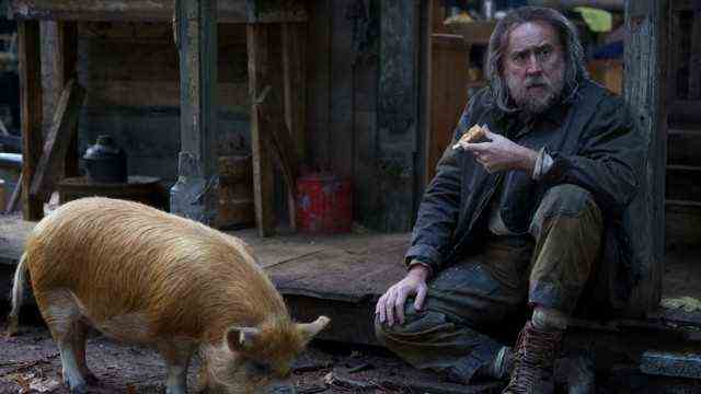 Fantasy Filmfest: Great love: The dropout Rob (Nicolas Cage) and his truffle pig Apple in the festival film "Pig".